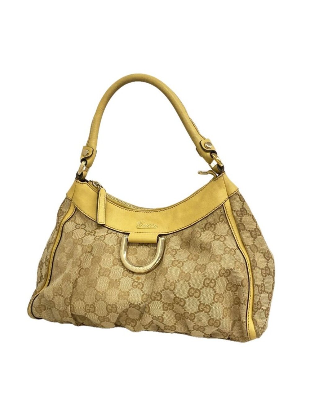 Gucci Handbag GG Canvas Beige Champagne Gold